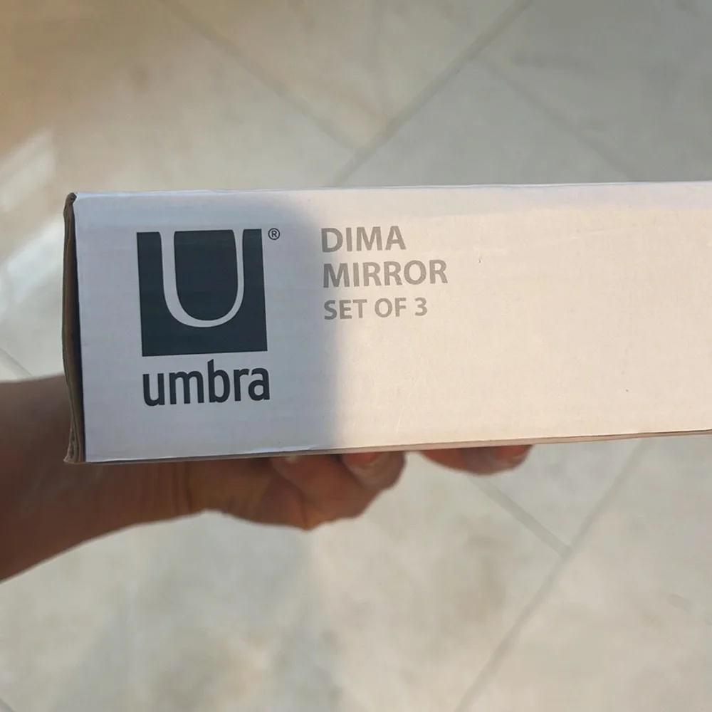 Umbra Dima hanging Diamond mirrors set of 3